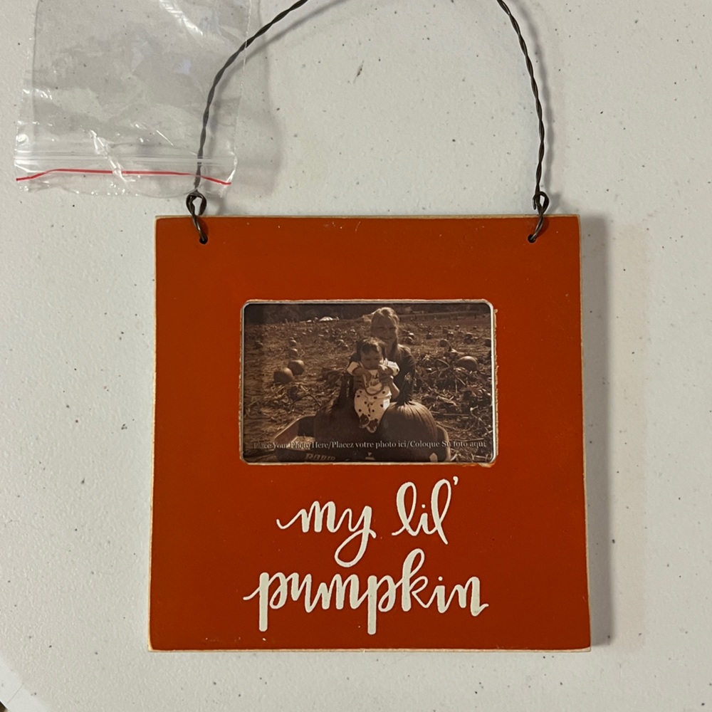 Orange 'My Lil' Pumpkin' Photo Frame